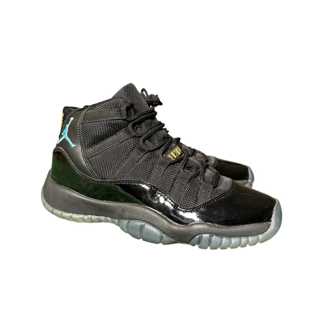 Nike Air Jordan 11 Retro Gamma Blue Black 378038-006 Kids Size 3.5Y GS Sneakers - Picture 3 of 5